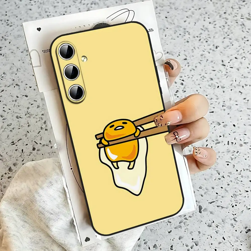 

G-Gudetamas Phone Case For Samsung S24, S25 22,30,Note20,Ultra,Lite,Ultra5G,Plus,FE Black Cover