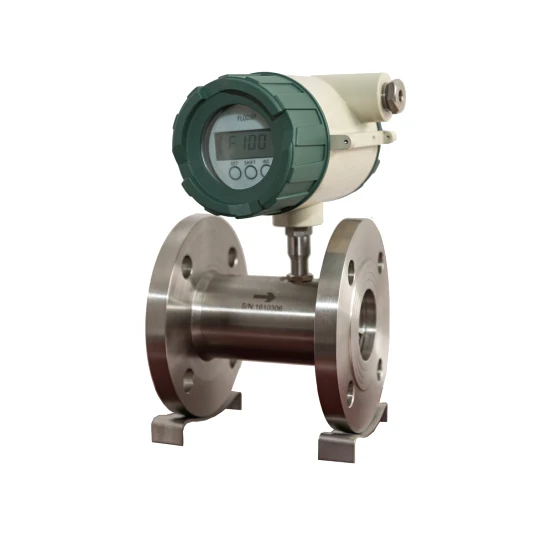 DN15 Stainless Steel Gas Turbine Flowmeter With Intelligent On-site Totalizer OEM Customizable For Air Medium