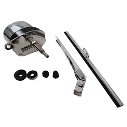 Windshield Wiper Motor Kit Hotrod Street Rod For Jeep 12V Stainless Steel - New 31*12.5*7cm Adjustable Stainless Steel Finish