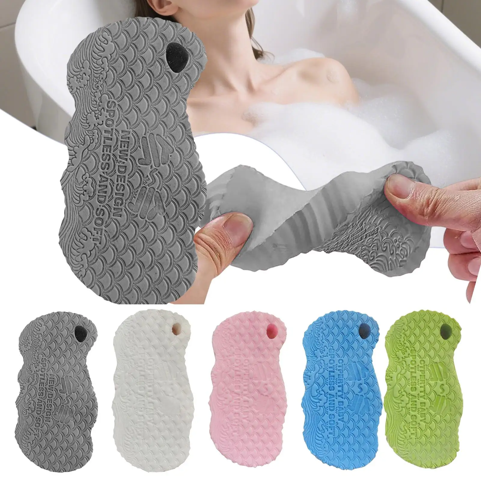 

Soft Bath Sponge Body Scrubber Body Dead Skin Remover Exfoliating Massager Cleaning Shower Brush Peeling Sponge for kids adults