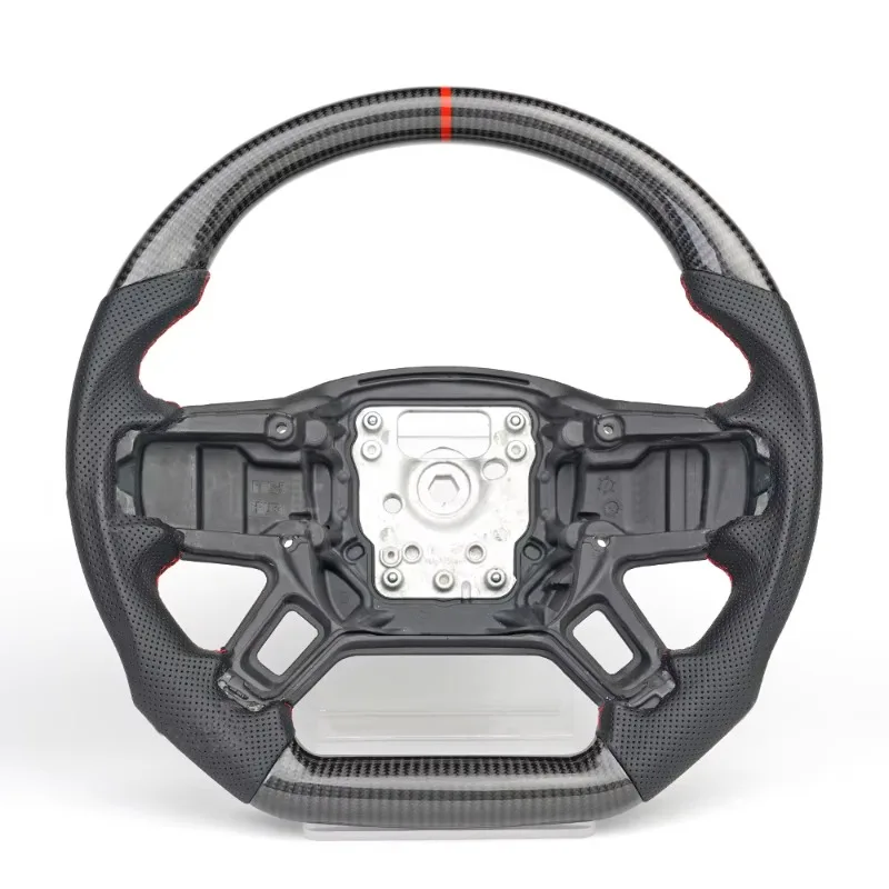Real LED Carbon Fiber Steering Wheel New High Speed Car Racing Parts