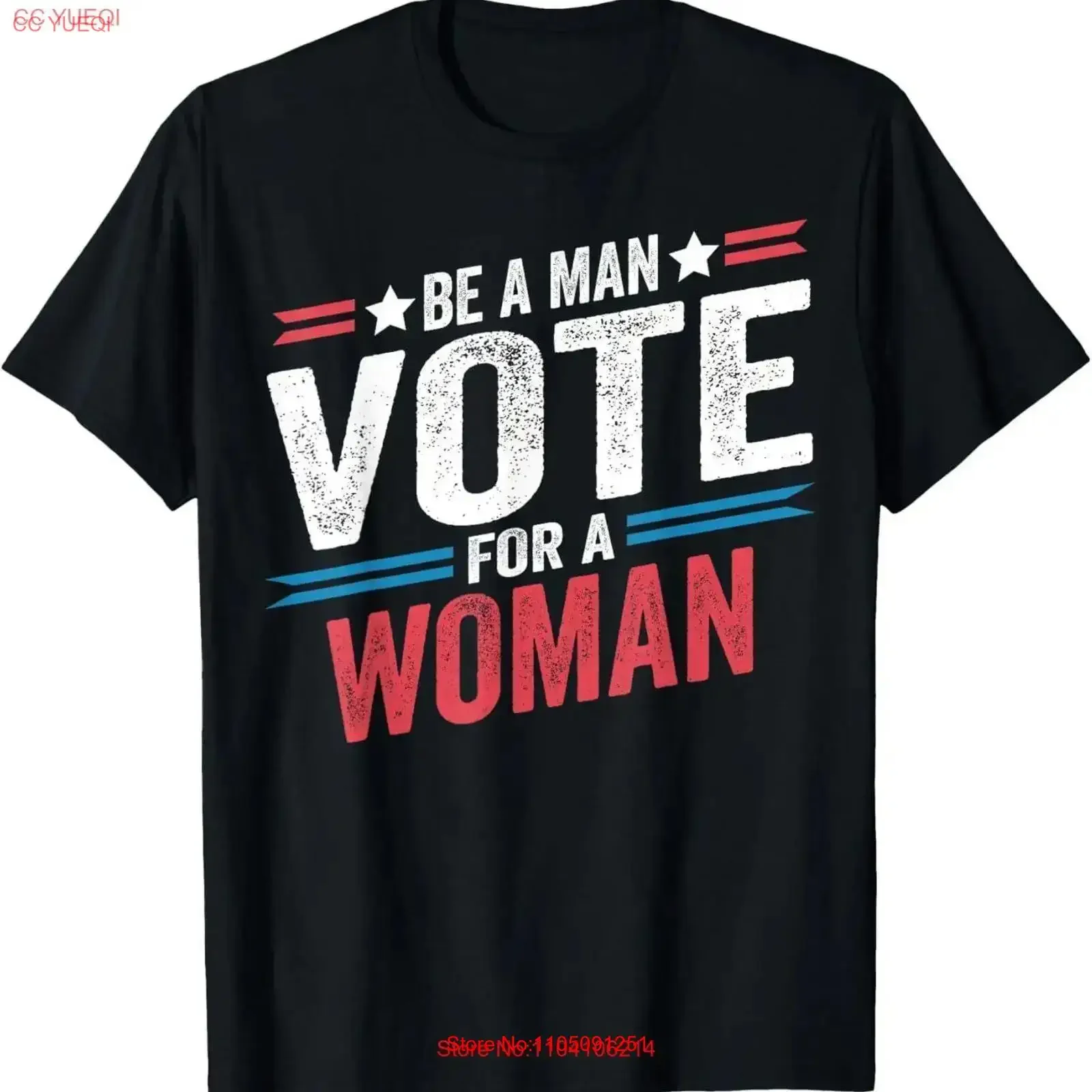 

Be A Man Vote For Woman Harris 2024 Kamala Футболка винтажная стираная повседневная мужская модная графика Мягкая дизайнерская одежда унисекс
