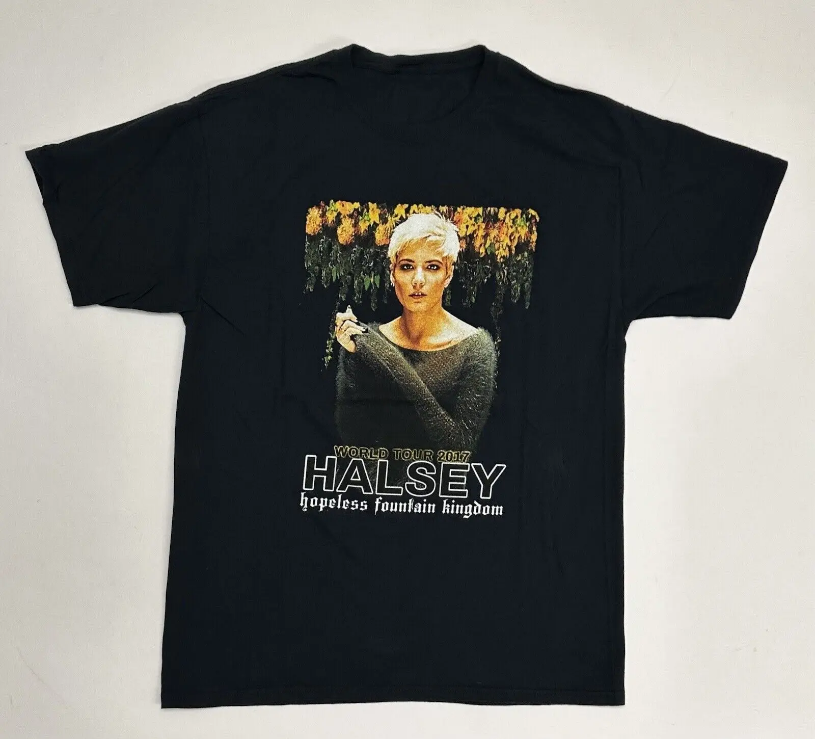 2017 Halsey Hopeless Fountain Kingdom World Tour Music Parking Lot Tee Large