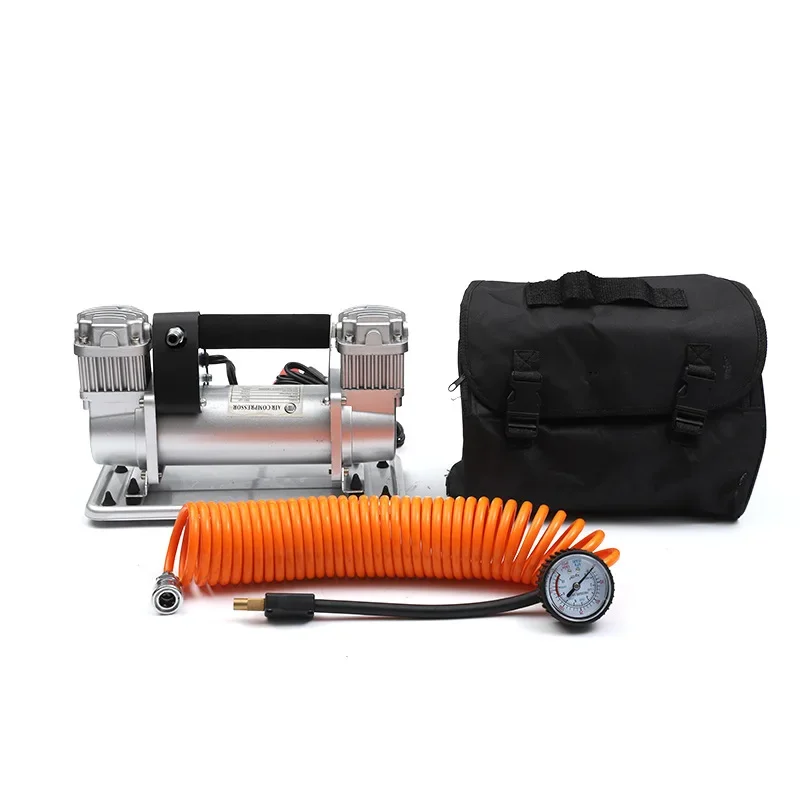 Double cylinder air pump Multifunctional car air pump Car motorcycle  Convenient double cylinder car