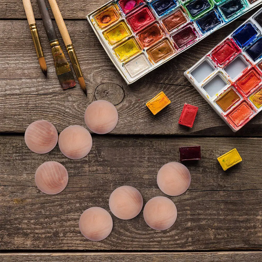 

Unfinished Natural Wood Ball Blanks Smooth Wooden Craft Sphere For Diy Painting Crafts Accessories Wood Ball