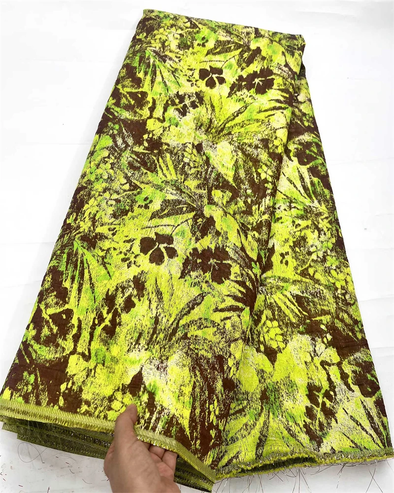 Ai الدانتيل الأفريقي الديباج الجاكار أقمشة الدانتيل 5 ياردة عالية الجودة الفرنسية مذهب الدانتيل للنساء فساتين حفلات الزفاف