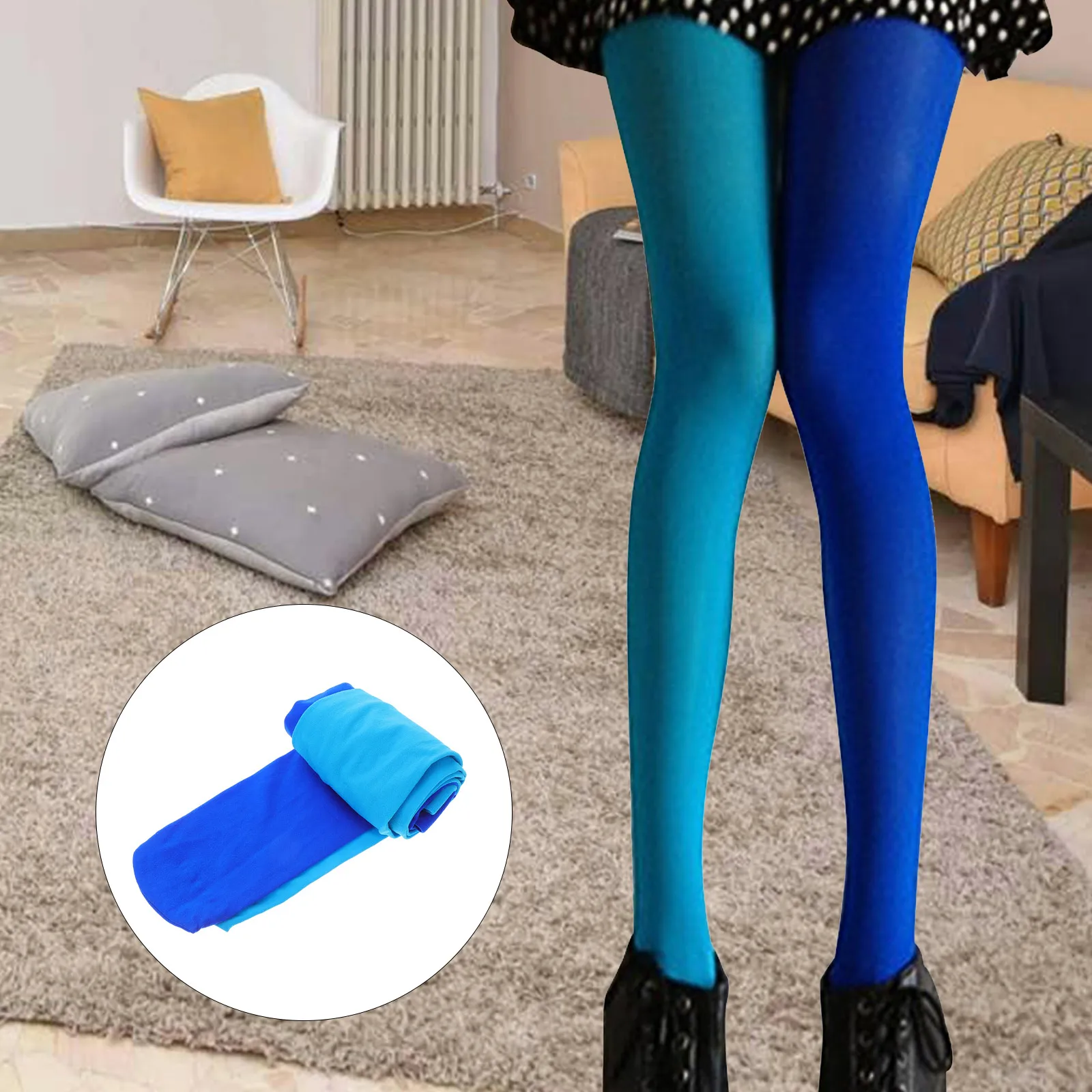 

Two-color Stockings Colors Tights Size Pantyhose for Women Thigh Silk Cosplay