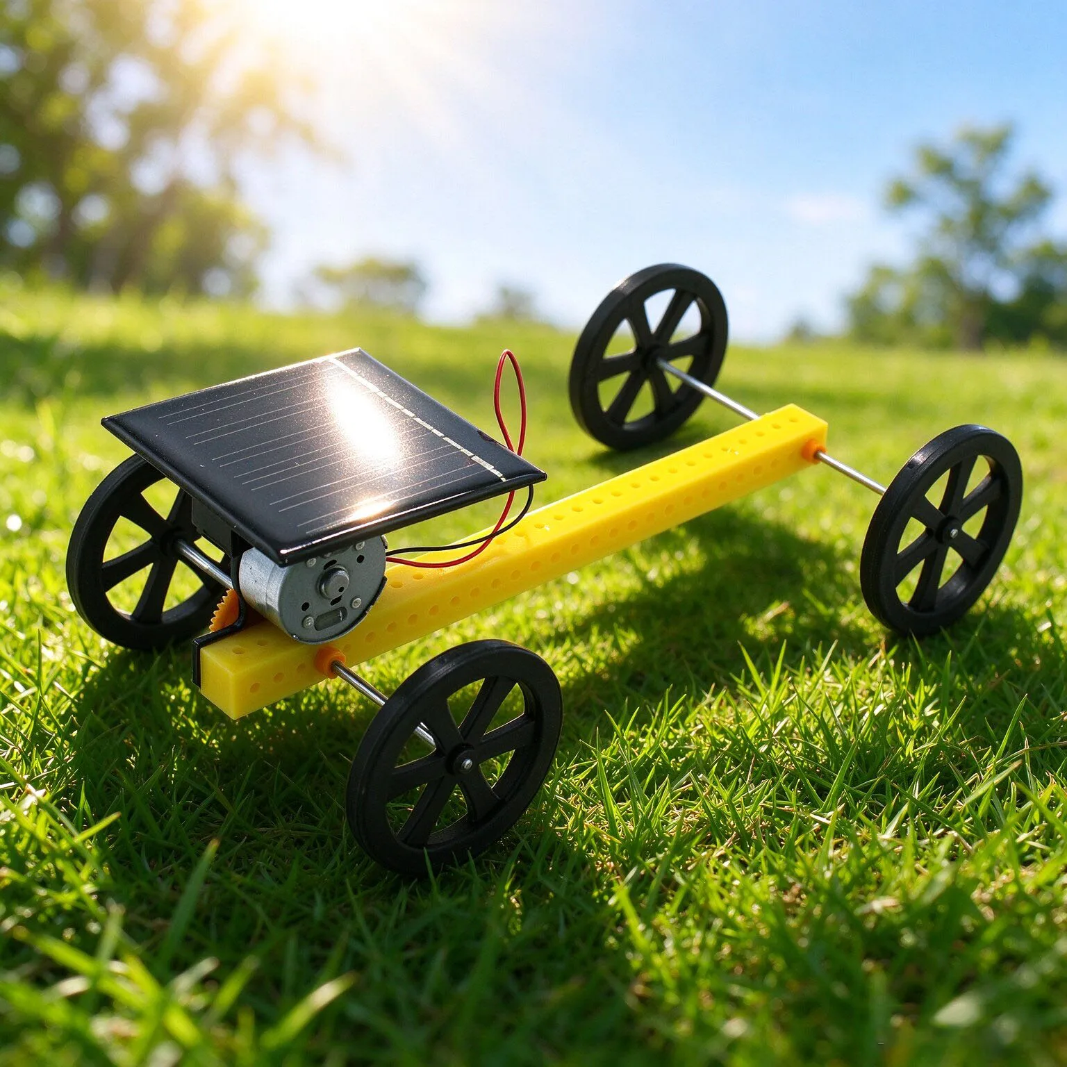 Solar Small Car 1115 Model Science And Technology Project DIY Teaching Aids Kids Handicrafts Science Experiments Educational Toy