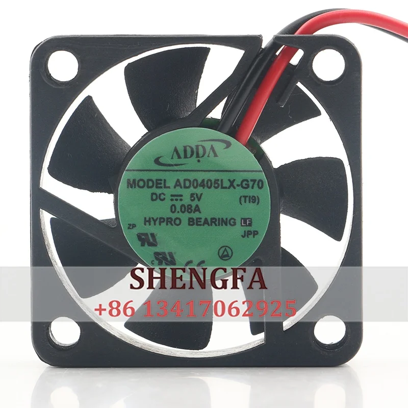 Original Authentic ADDA 12V 24V 48V DC 5V 0.08A 4010 40X40X10MM 4CM Ultra-quiet Large-speed Ball Micro AD0405LX-G70 Cooling Fan