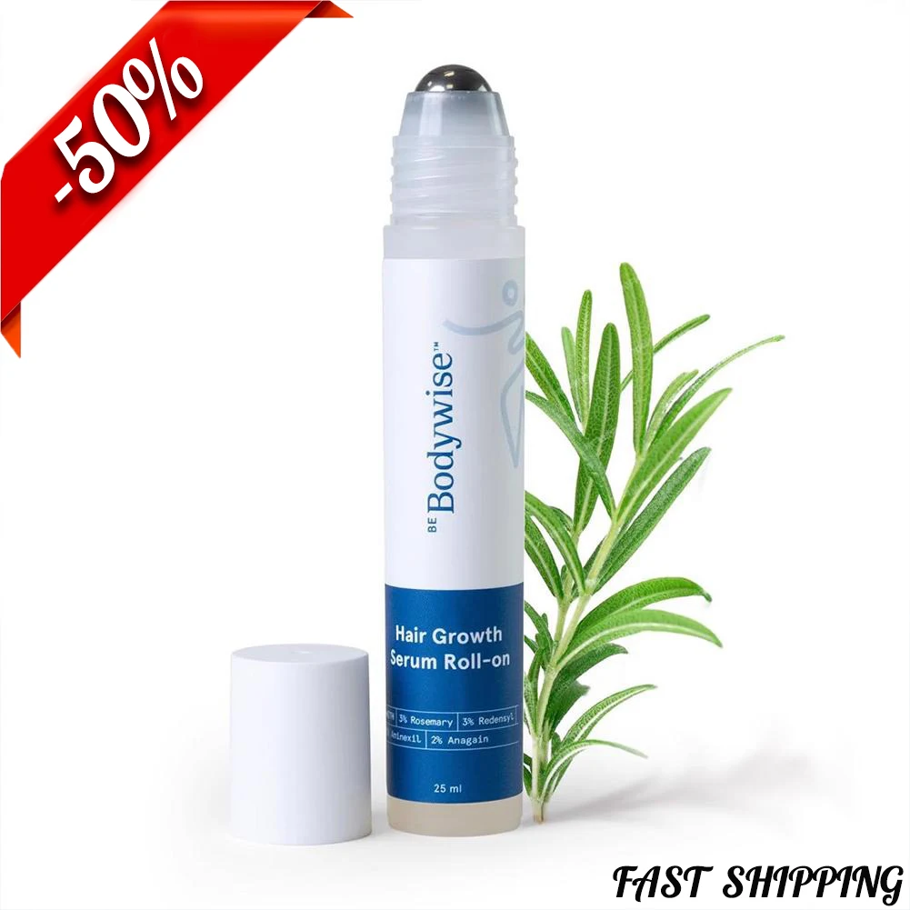 Suero para el crecimiento del cabello de romero Roll On 25 ml - 3% de romero, 3% redensil y 2% Anagain Sérum para el cabello de romero
