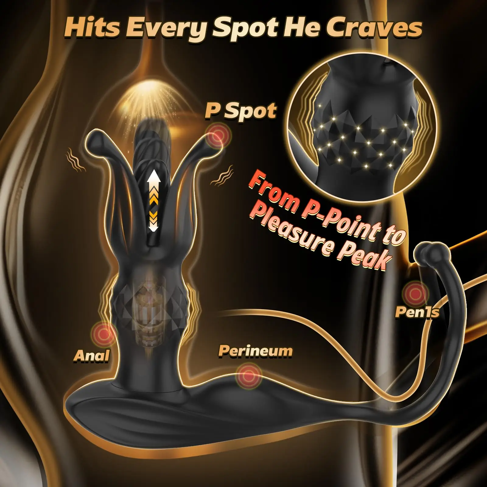 Thrusting دسار ذكر جهاز تدليك للبروستاتا بعقب المكونات الشرج هزاز المتوسع مع حلقات الديك المزدوج لعبة الجنس للرجال مثلي الجنس الكبار متعة