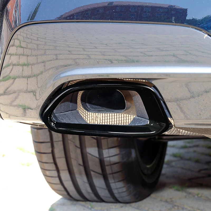 

For BMW 3 Series G20 G28 2020-2022 Car Tail Throat Exhaust Frame Decoration Stainless Steel Trim Styling Exterior Accessories