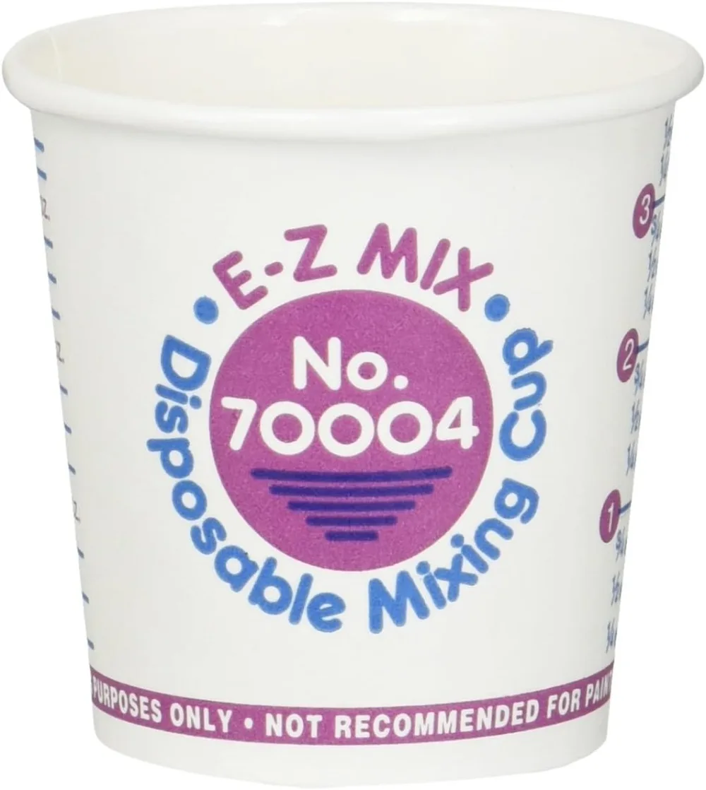 E-Z Mix EZX70004 Disposable Paper Mixing Cup (s - 1/4 Pint Cups 400), White