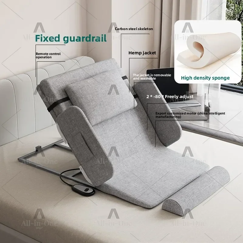 Electric Get-up Aid - Household Elderly Care, Automatic Lifting Backrest, Mattress with Recline Function