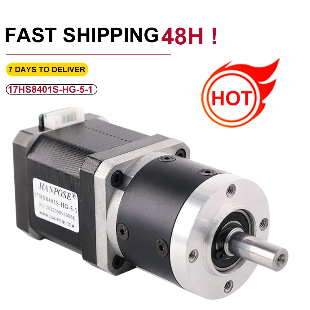 1.8A 52N.CM Gear Stepper Motor 1.8 Degrees 17HS8401S-HG Reduction Ratio 5-1 16-1 80-1 High Precision Gear Motor Planetary Motor