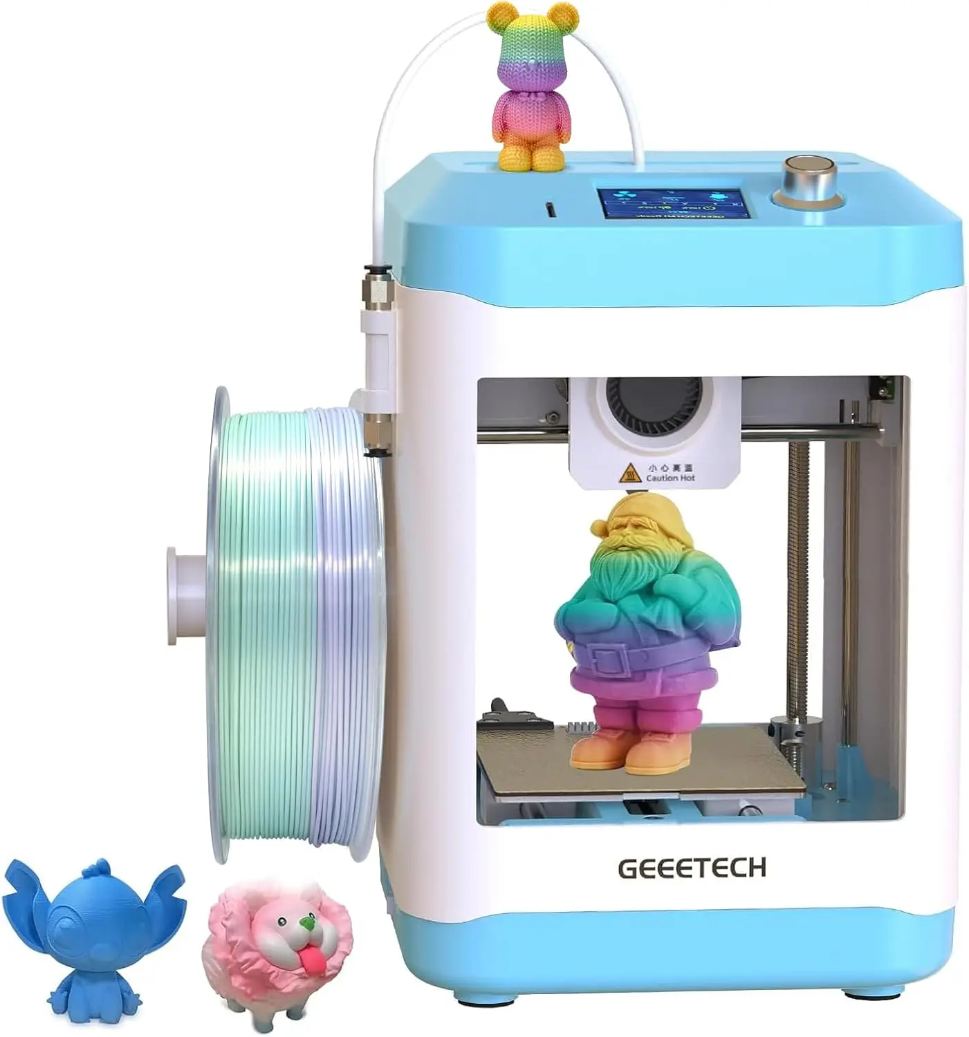 Impresora 3D GEEETECH M1S Con WiFi Y Control Inteligente, Extrusor Directo Doble, Velocidad 250mm/s, Para Principiantes