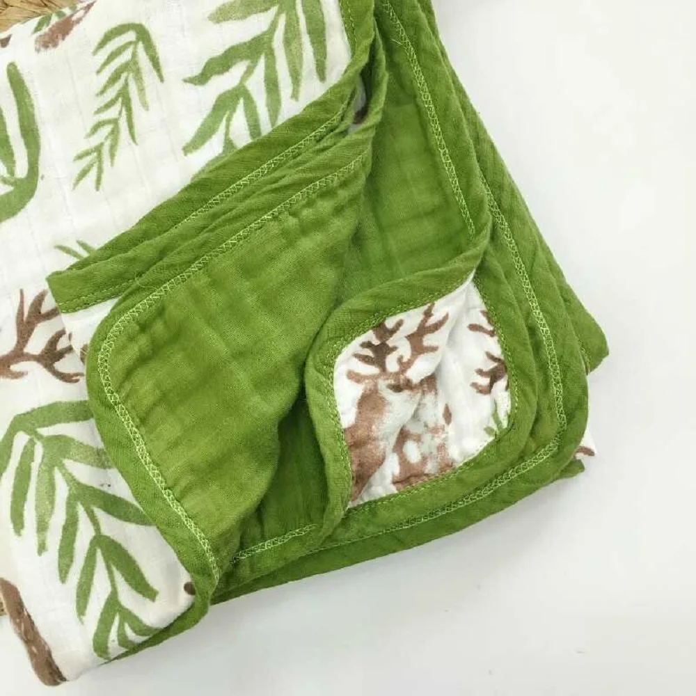 ست طبقات 100% القطن لينة الطفل بطانية من الموسلين خفيفة الوزن تنفس التقميط تلقي بطانية لحديثي الولادة الكمال