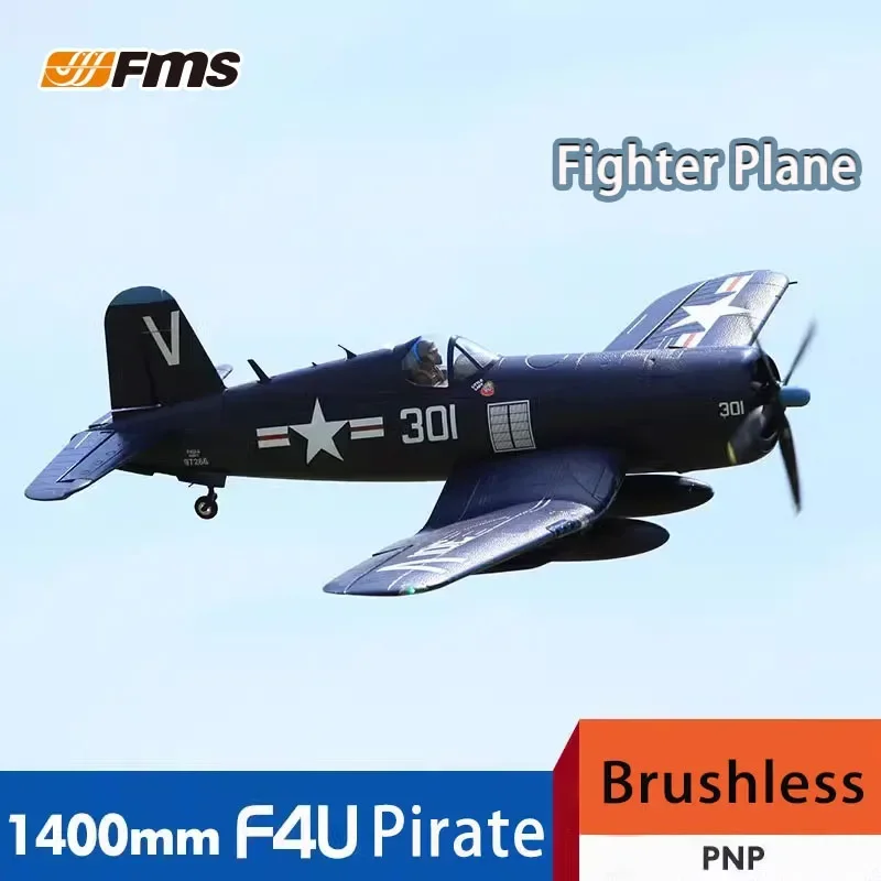 Fms1400mm Pirate F4u World War Ii Classic Similar To Real Machine Electric Remote Control Foam Aircraft Model Outdoor Toys