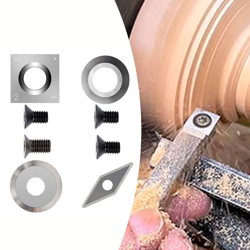 Versatile Carbide Insert Cutter Set for Wood Lathe Turning Achieve Superior Hollowing and Polishing Craftsmanship