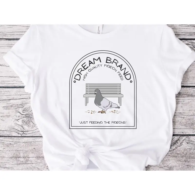 تي شيرت Sandman Dream of Endless Inspired Neil Gaiman Morpheus Pigeon