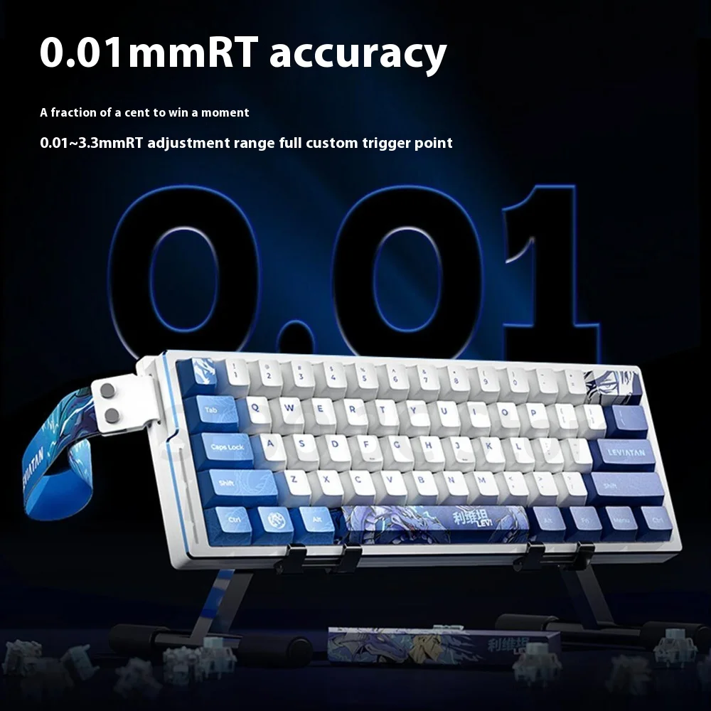 Imagem -05 - Atk Lev Edge Teclado Mecânico Interruptor Magnético Wired Gaming Custom Alloy Valorant 60he 8000hz