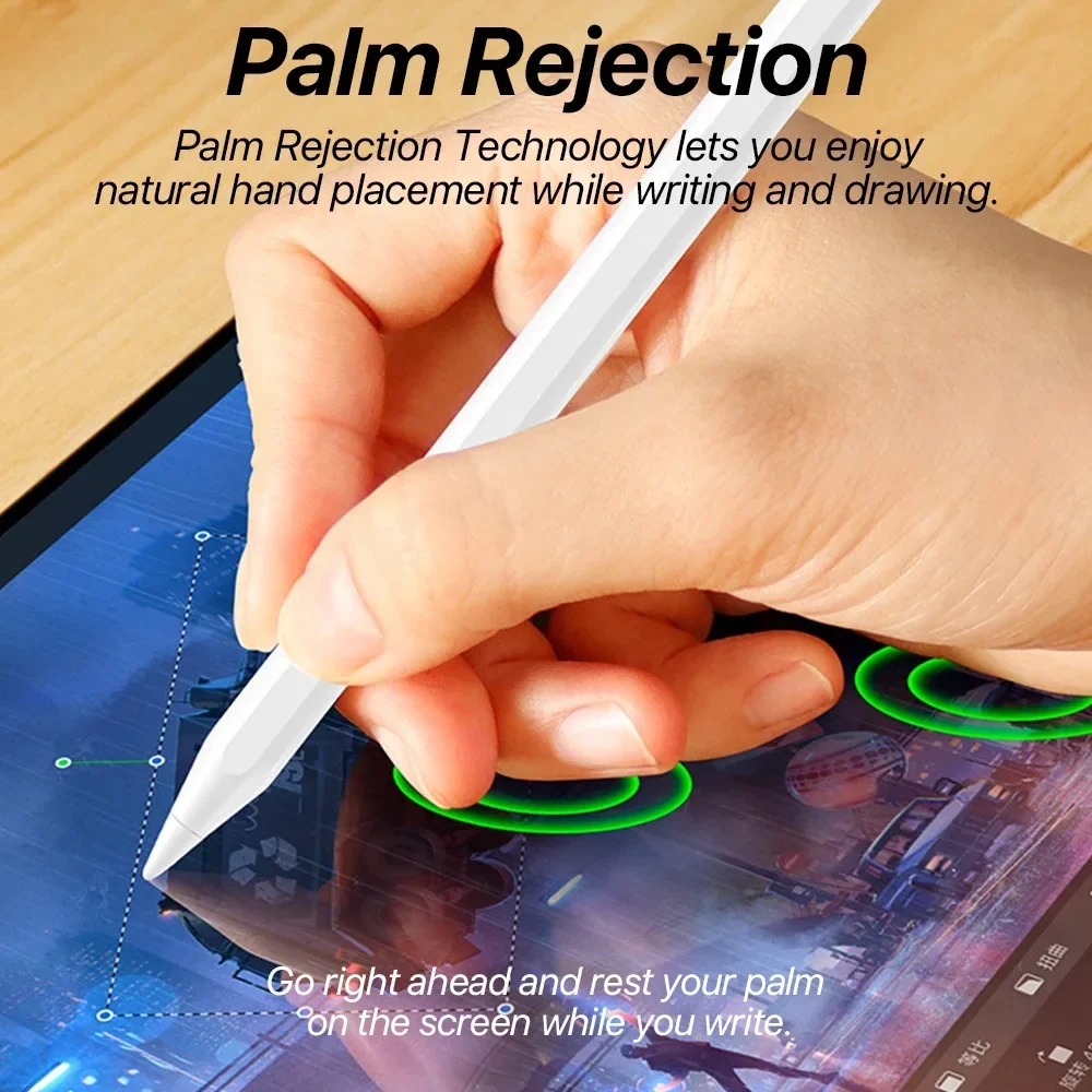 Palm Rejection Stylus Pen For Apple Pencil 2 Wireless Charging iPad Pencil With Tilt Bold For Apple iPad Air Pro 11 12.9 Mini 6