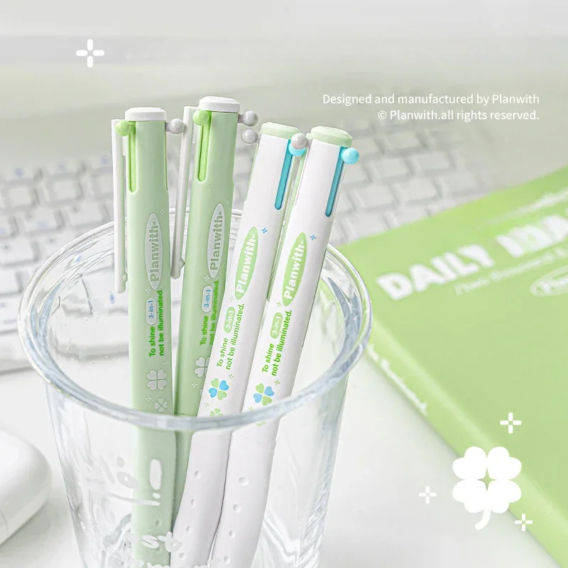 

3 in 1 Stationery Gel Pen Multicolor Ink Gel Pen for Kids Triangle Writing Pen Student Supplies