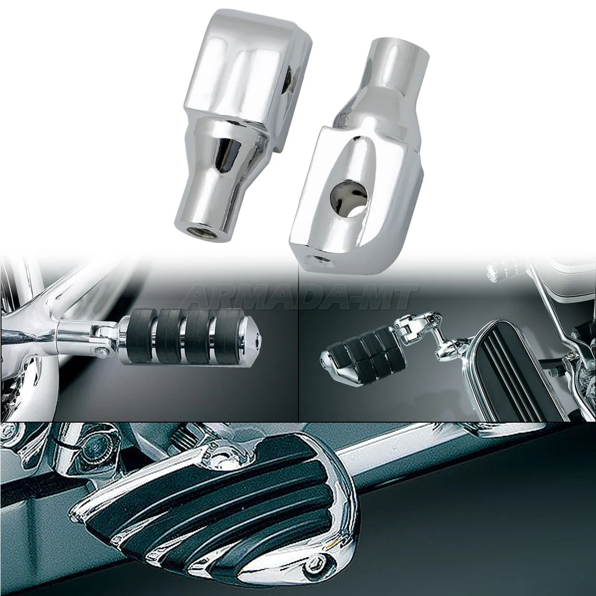 Rear Passenger Foot Peg Mount Adapters Connectors For Highway Foot Pegs For Kawasaki Vulcan 1600 1500 800 2000 1700 900 Voyager