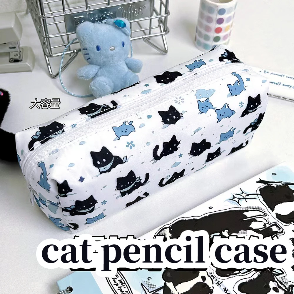 school supplies stationery back to school Pencil cases cute cat pencil pouch Pencil box pencil bag Aesthetic stationery