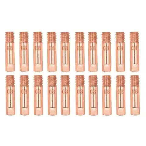 5PCS 0.6/0.8/0.9/1.0/1.2mm Universal Replace Part Euro Style Welding Torch Gas Nozzle MB-15AK 14AK MIG/MAG Contact Tip