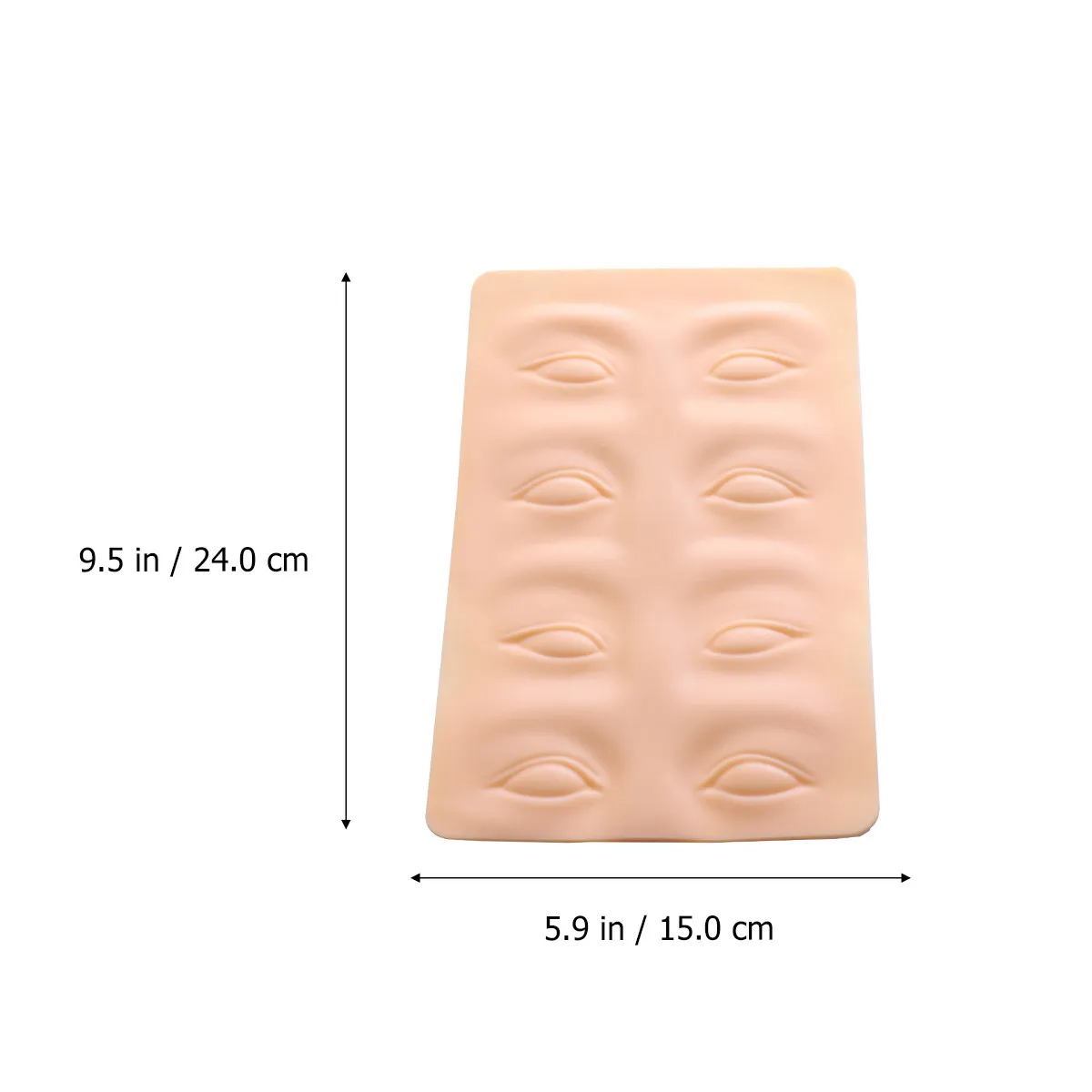 1Pcs Silicone Practice Skin Embroidered 3D Eyebrow Style Soft Skin Simulation Makeup Practice Sheet for Beginners Professional