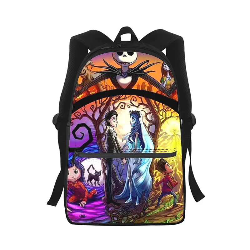 

Coraline the Secret Door Men Women Backpack 3D Print Fashion Student School Bag Laptop Backpack Kids Travel Shoulder Bag