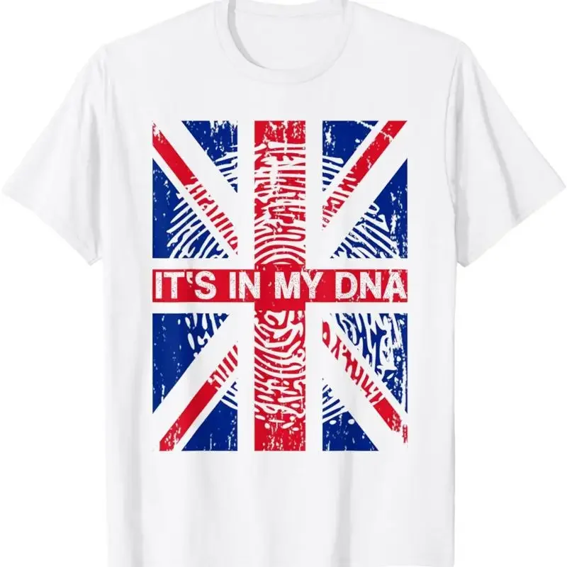 It'S In My Dna British Flag Union Jack Britain Uk T Shirt