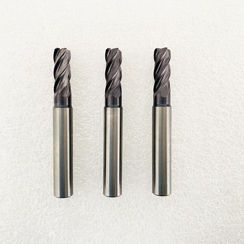 Milling Cutter Used for High Hardness Steel  Customized 4 Flutes Carbide End Mill