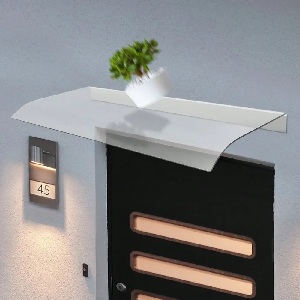 

Навес для окон и дверей, водонепроницаемый навес для веранды, сада, двора, патио, защита от УФ-излучения, дождя и снега, поликарбонатный лист