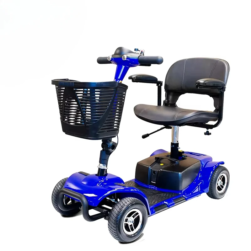 Detachable 4 Wheel Folding Handicapped Electric Scooter Elderly Electric Disabled Handicap Folding Mobility Scooters For Elder