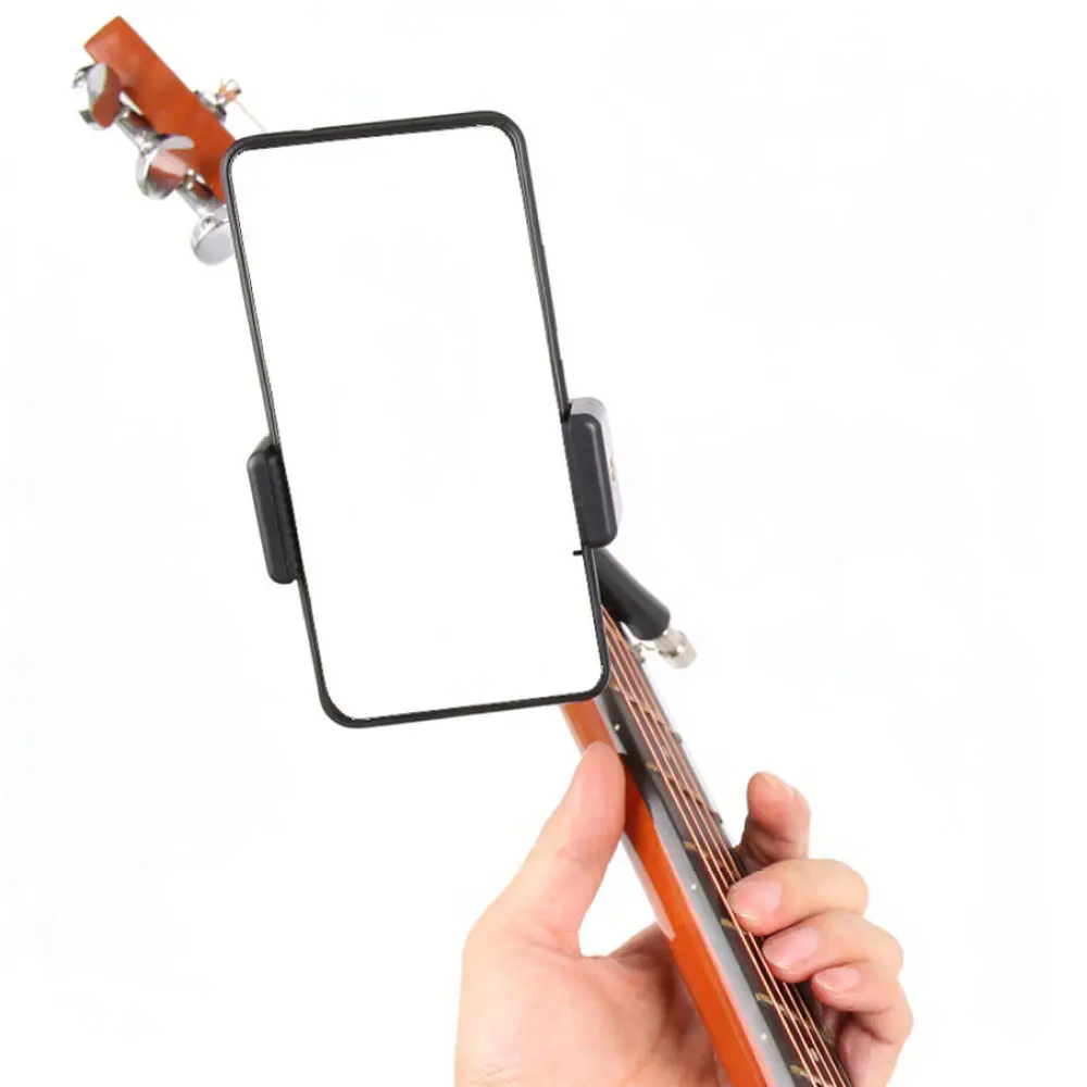 portable-metal-guitar-phone-clamp-capo-holder-for-bass-electric-acoustic-instruments-sheet-music-lyrics-viewing