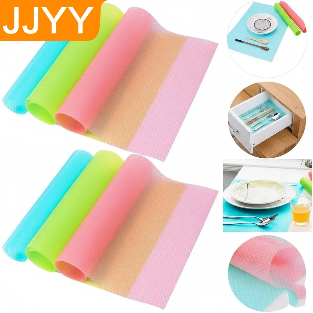 

New Waterproof Antibacterial Fridge Mat Set 5 Pcs Washable Cutting Board Mats for Kitchen Cabinet Countertop