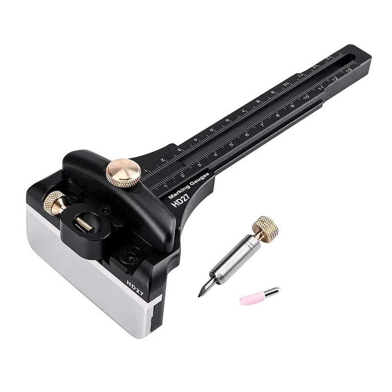 

HD27 Aluminum Alloy Scriber High Precision Single Rod Woodworking Measuring Tool