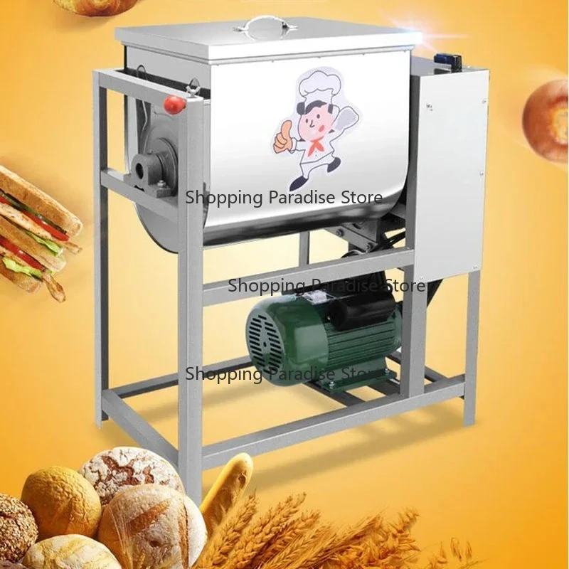 25kg 2200W Commercial Dough Mixer Flour Mixing Machine Stirring Mixer Suitable for Pasta Bread Dough Kneading Capacity 220V