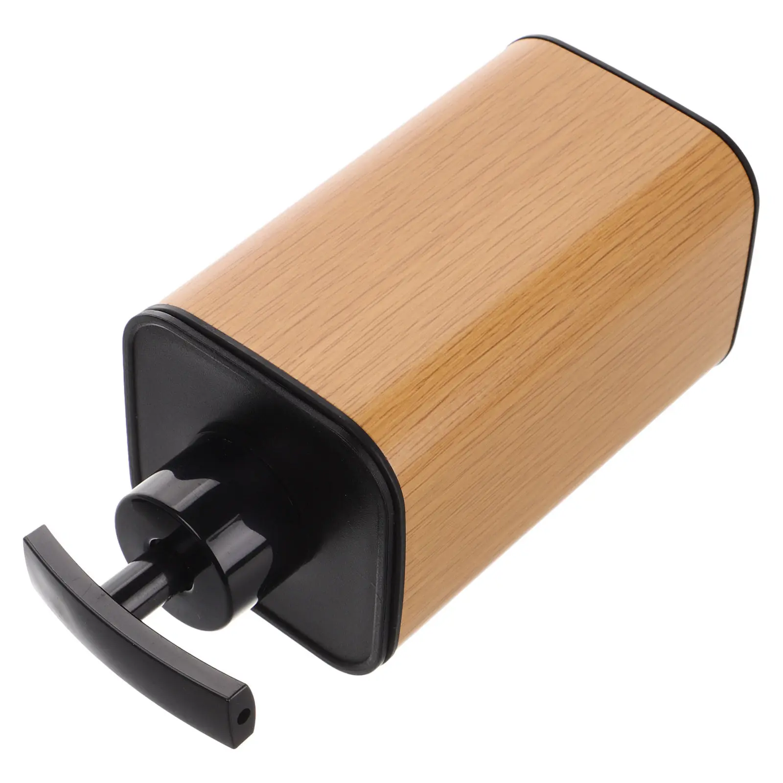 Wood Grain Lotion Bottle Simulated Texture Large Capacity Pump Soap Dispenser Refillable Bathroom Hand Wash Shampoo Container