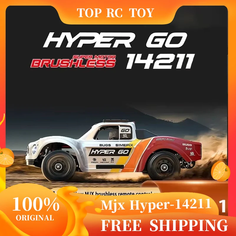 

MJX Hyper 14211 Короткая карта 1:14 RC Модель автомобиля с дистанционным управлением Бесщеточный высокоскоростной полноприводный Внедорожная карта пустыни RTR Подарок