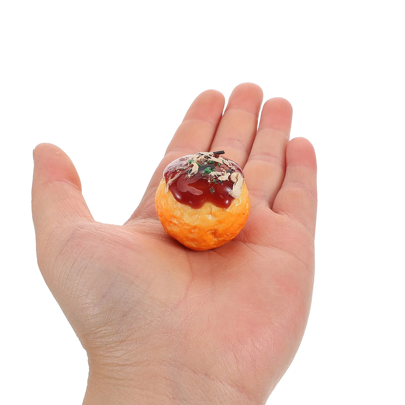 

Набор из 4 реалистичных имитаций еды: японские такояки из ПВХ для декора кухни, демонстрации в ресторанах, образовательных целей