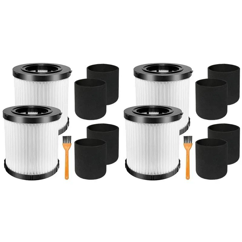 

Комплект из 4 HEPA-фильтров премиум-класса DCV5801H, совместимых с пылесосами DCV580H, DCV581H 20V MAX для влажной и сухой уборки.