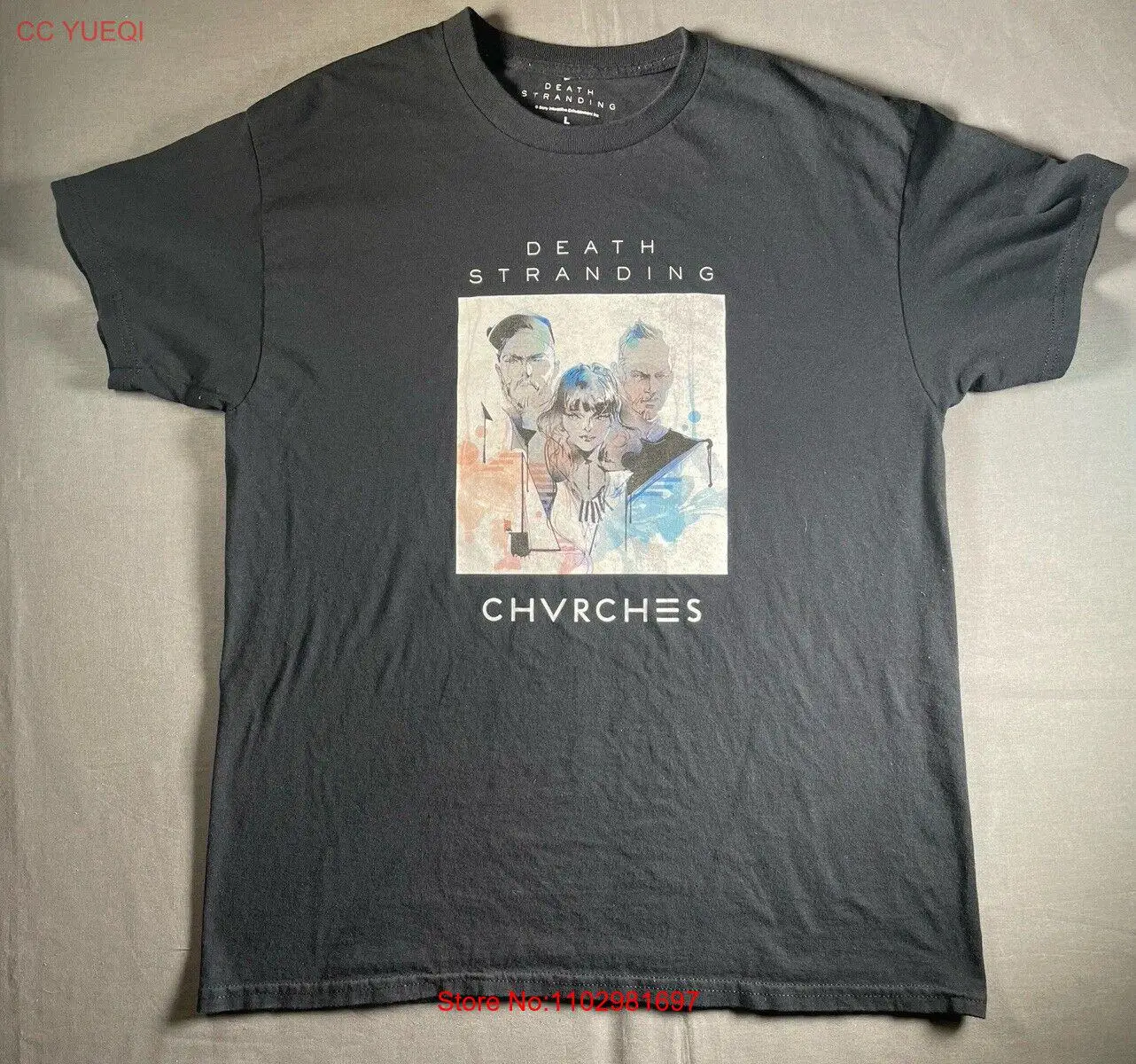 Chvrches Shirt Adult Large Death Stranding Video Game Indie Band Tee