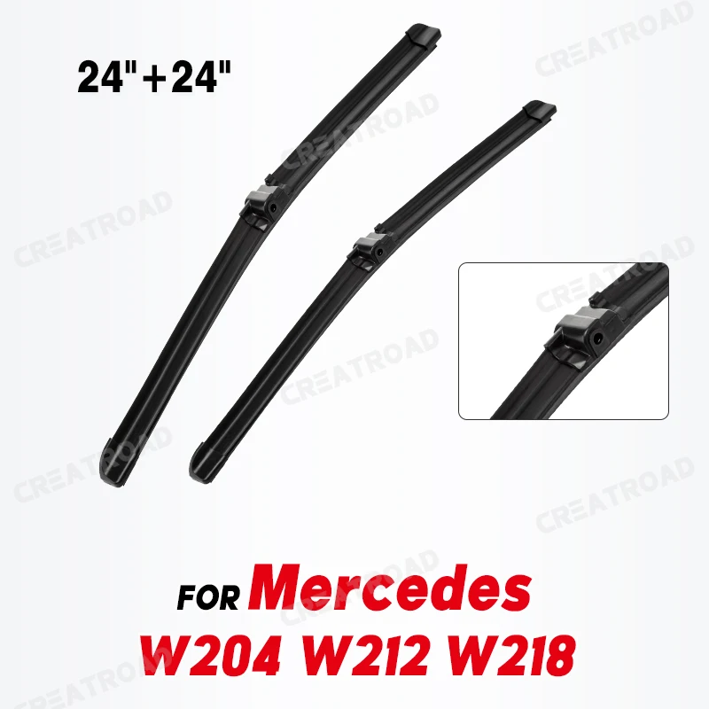 Wiper LHD Front Wiper Blades For Mercedes Benz W204 W212 W218 Windshield Windscreen Window Car Rain Brush 24