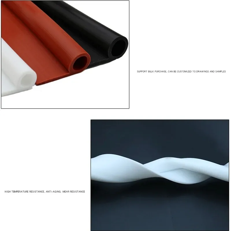 Oven Door P Shape High Quality Silicone Sealing Strip High-Temperature Oven Steam Door Window Rubber Weatherstrip Parts P-type