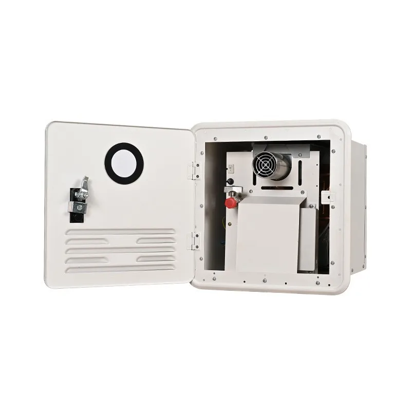 Scaldabagno a propano per camper da 65.000 BTU - Sistema di acqua calda istantanea (design a canna fumaria in plastica portatile, portata di 6 l/min, accensione automatica)