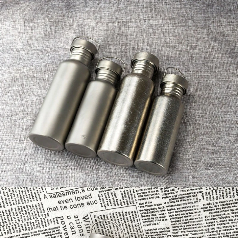 

Pure titanium sports kettle, single-layer titanium water cup, camping cycling water set