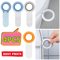 New 4/2/1PC Multifunction Toilet Seat Lifter Toilet Lifting Device Avoid Touching Toilet Lid Handle Ring Shape Pot Seat Lifter